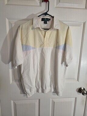 Vintage Kings Court Colorblock Polo Shirt Large 80s